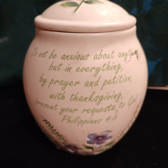 Unique prayer jar with lid  Christian Book Distributors Philippians 4:6 - Picture 7 of 11